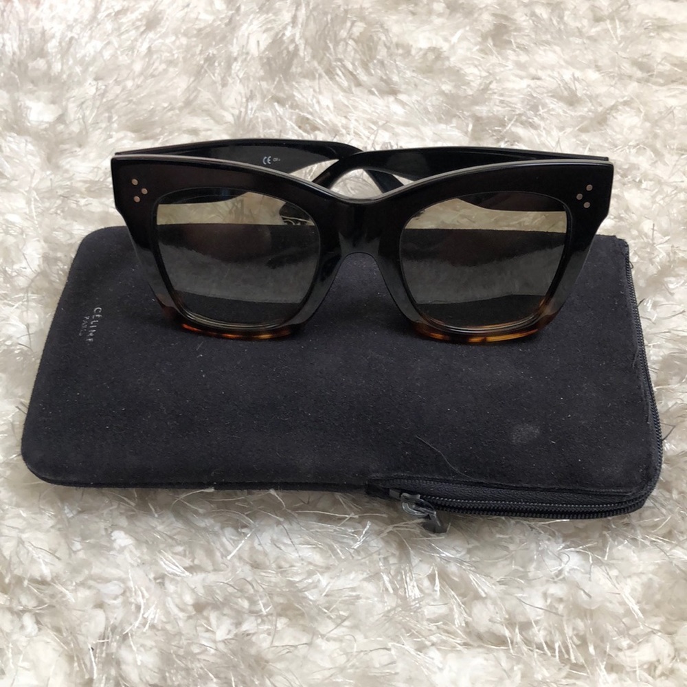 Celine Tortoise Cat Eye Sunglasses